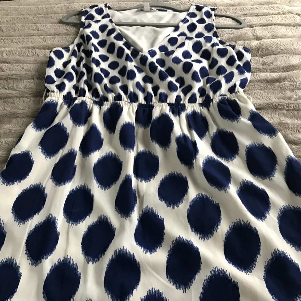 Blue & White Dress